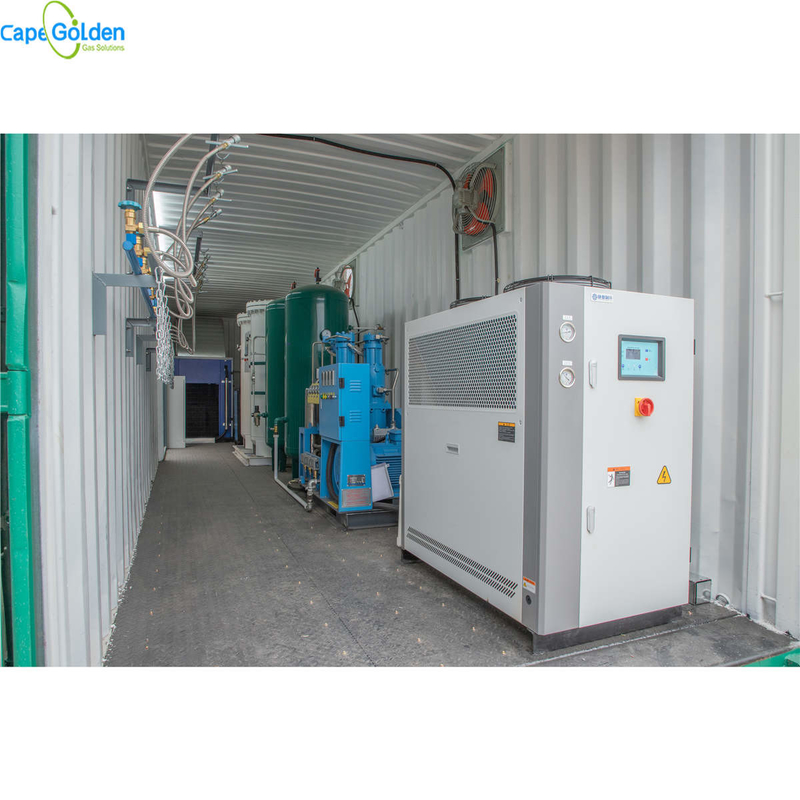 CE ISO PSA Oxygen Generator مصنع إنتاج الأوكسجين في حاوية 93 ٪ 95 ٪