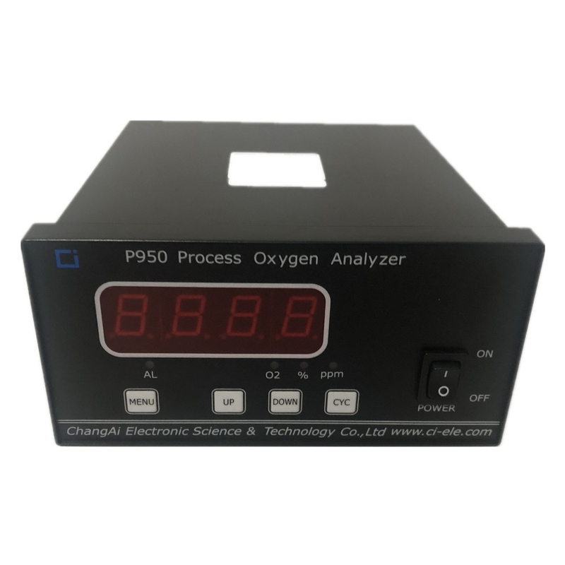 RS232 P950 عملية محلل نقاء الأكسجين جهاز استشعار الكهروكيميائية محلل نقاء O2